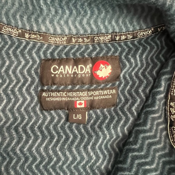 Canada Weather Gear Men’s Zig Zag Trail Blizzard Fleece Pullover - Large - Picture 4 of 9